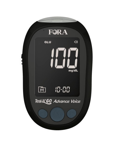Kit de Monitoreo de Glucosa Fora Test N'GO Advance Voice