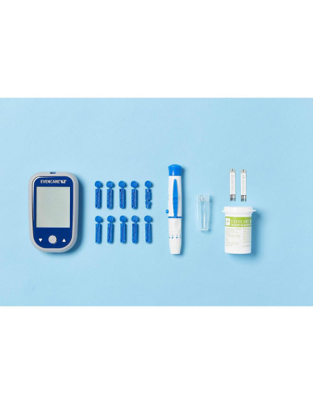 Kit Monitor de Glucosa Medline EvenCare G2, Resultados Rápidos