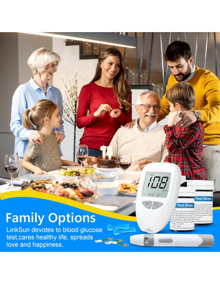 Medidor de Glucosa en Sangre CAKRNPS G-520 con Tiras y Lancetas