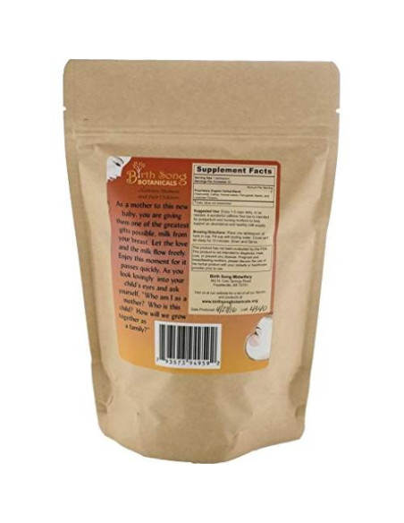 Té de Lactancia Orgánico Birth Song Botanicals 40 Porciones