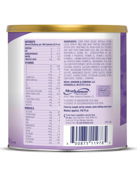 Fórmula para Bebés Enfamil Gentlease 563.3 g - Alivio Gases y Llanto