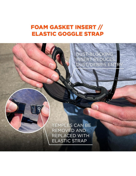 Gafas de Seguridad Ergodyne Skullerz LOKI Anti-Niebla Marco Negro