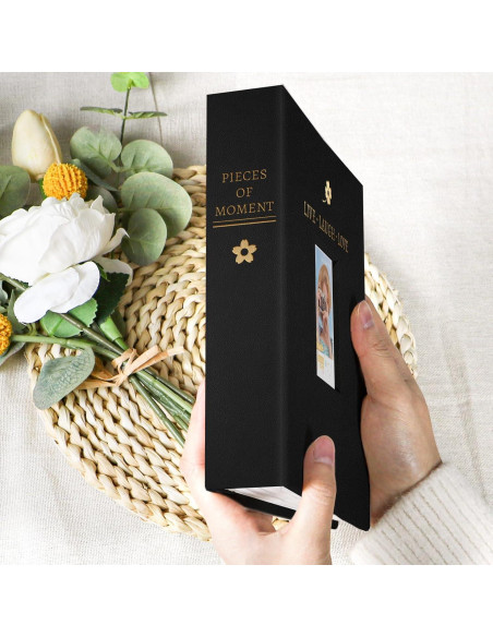 Álbum de Fotos Polaroid Holoary 128 Bolsillos Negro