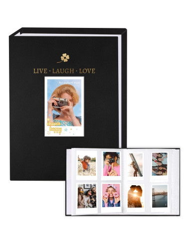 Álbum de Fotos Polaroid Holoary 128 Bolsillos Negro