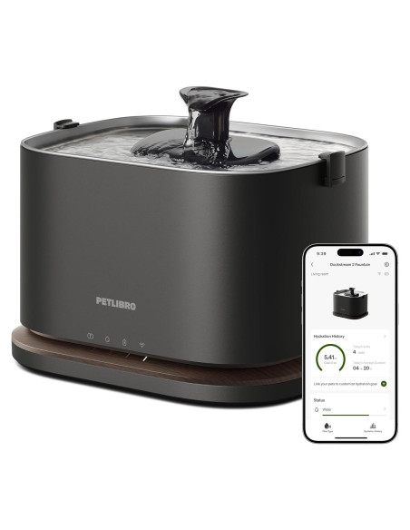 Fuente de Agua Inalámbrica PETLIBRO 3L para Gatos y Perros