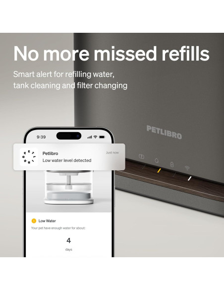 Fuente de Agua Inalámbrica PETLIBRO 3L para Gatos y Perros