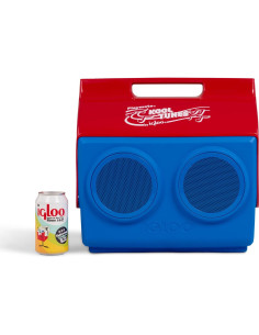 Enfriador Bluetooth Igloo Kool Tunes 14 Qt Azul Rojo 2