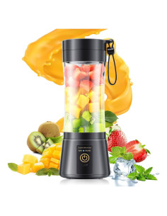 Licuadora Portátil YFIXQNSU 380ml Inalámbrica USB Negra