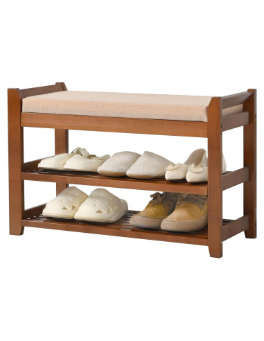 Banco para Zapatos PETKABOO 70 cm con Cojín Beige