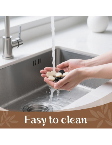 Juego de 30 Piezas de Cerámica para Ajedrez y Damas Hellpnoom