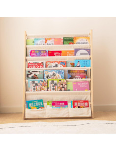 Estantería de Madera para Niños ChubanCraft 6 Niveles 62.5x30x79cm 2