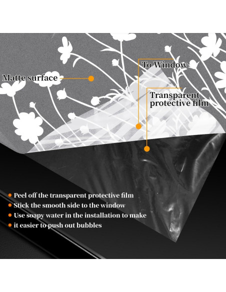 Película de Privacidad Esmerilada Bloss 44.5x200cm UV