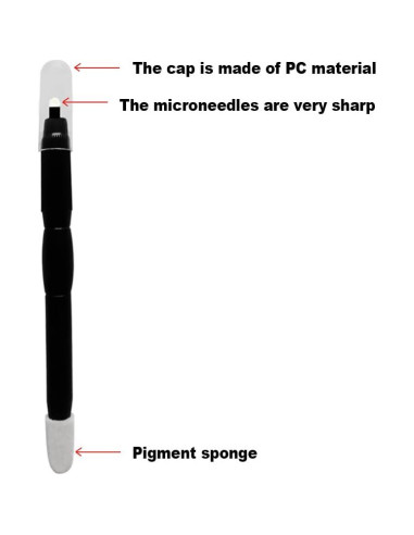 Lápices desechables para microblading 18U 0.18mm con esponja