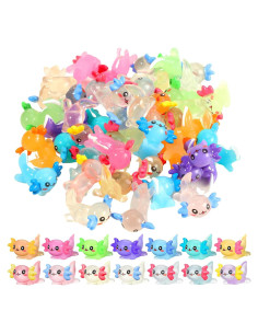 49 Mini Figuras de Axolote de Resina Luminosa Sonwyoung