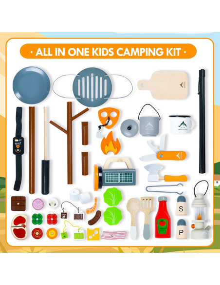 Conjunto de Juguetes de Camping UMU para Niños 3-8 Años