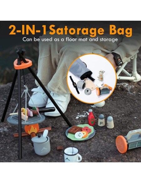 Conjunto de Juguetes de Camping UMU para Niños 3-8 Años