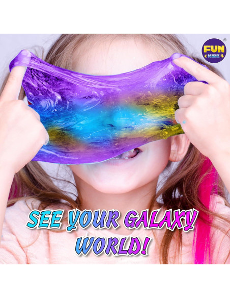 Kit de Slime Galáctico FunKidz para Niños 6-12 Años - 1kg