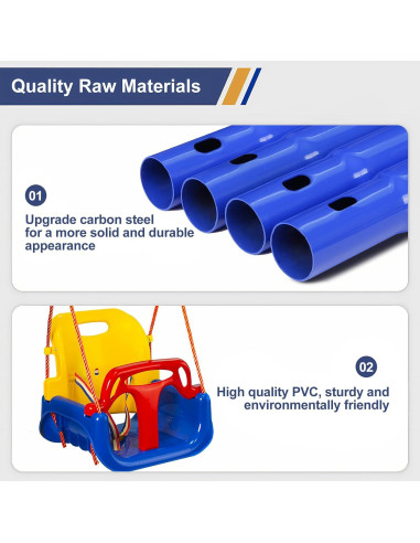 Columpio 3 en 1 Luxdsgn para Bebés 6 meses a 10 años