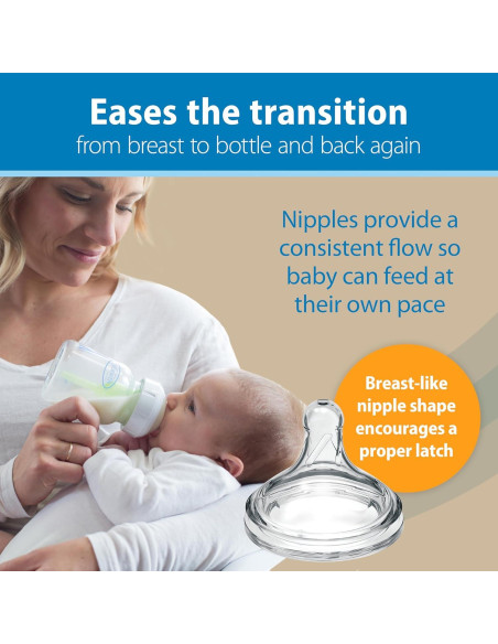 Botella de vidrio Dr. Brown's Anti-Cólico 150 mL con chupón