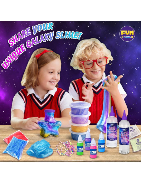 Kit de Slime Galáctico FunKidz para Niños 6-12 Años - 1kg
