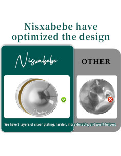 Copas de Lactancia de Plata 999 Nisxabebe - Maxi 2