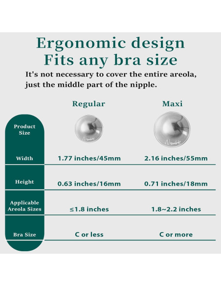 Copas de Lactancia de Plata 999 Nisxabebe - Maxi