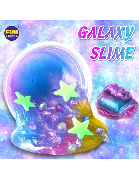 Kit de Slime Galáctico FunKidz para Niños 6-12 Años - 1kg