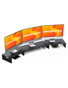 Soporte para Triple Monitor ErgoFocus Ajustable 79.5-134.4 cm