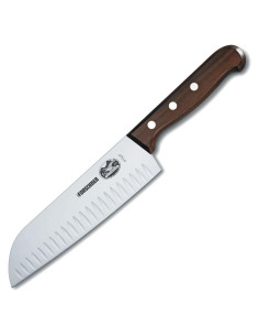 Cuchillo Santoku 17.78 cm Victorinox Madera de Rosa Hoja Granton