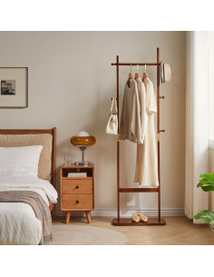 Perchero de Árbol Aibiju USYD-203 de Madera Marrón 180 cm 2