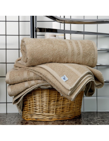 Juego de 4 Toallas de Baño Tens, 100% Algodón, 68.5 x 137 cm