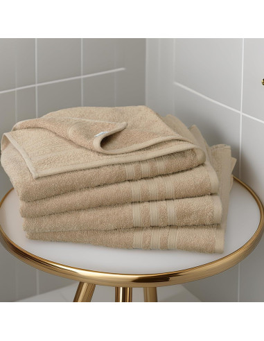 Juego de 4 Toallas de Baño Tens, 100% Algodón, 68.5 x 137 cm