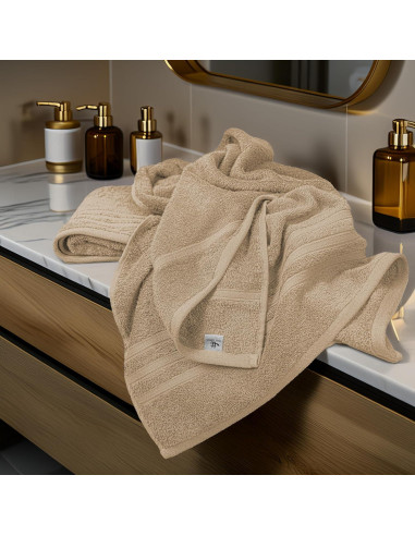 Juego de 4 Toallas de Baño Tens, 100% Algodón, 68.5 x 137 cm