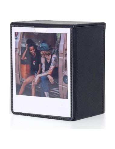 Caja de Almacenamiento para Fotos Leonuliy - Negro, 50 Fotos