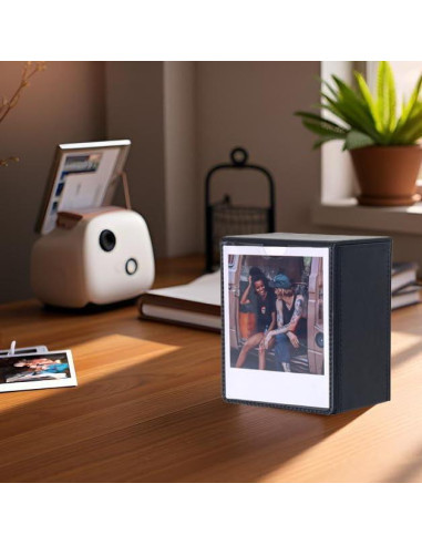 Caja de Almacenamiento para Fotos Leonuliy - Negro, 50 Fotos