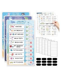 Gráfico Magnético de Rutina 3 en 1 Oborlo para Niños