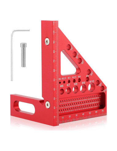 Regla de Medición Multi-Angulo 3D Trasylph 22.5-90 Roja