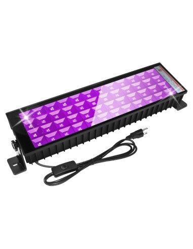 Barra de Luz Negra LED 100W ycponggon, 43.2x12.9cm, IP66