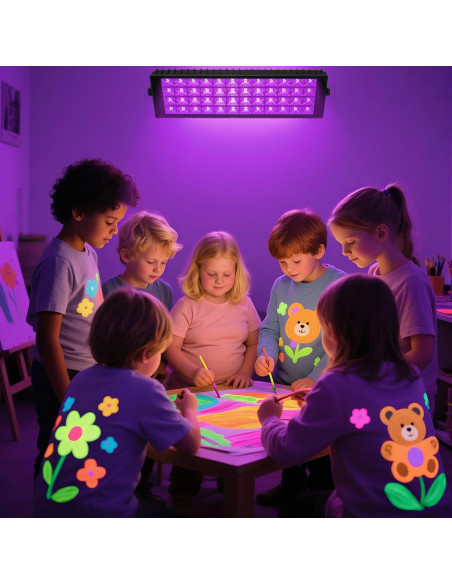 Barra de Luz Negra LED 100W ycponggon, 43.2x12.9cm, IP66