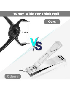 Cortauñas Vepkuso Profesional para Uñas Gruesas - Set Ergonomico 2