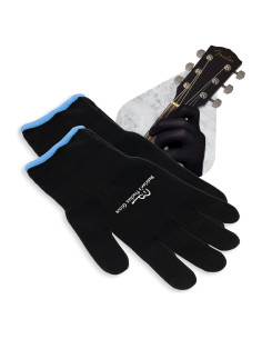 Guantes de Práctica para Músicos - Protectores de Dedos XS Negro