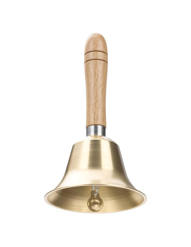 Campana de Mano Flezoo de Bronce Sólido 8 cm - Sonido Fuerte