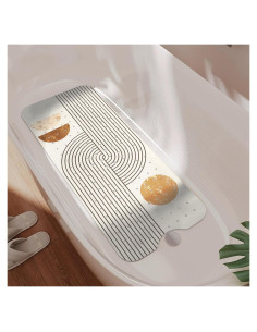 Alfombra Antideslizante Beige para Bañera nmbnswo 101.6x40.6cm
