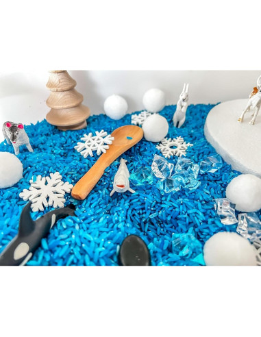 Bandejas Sensoriales Montessori para Niños - Animales Árticos