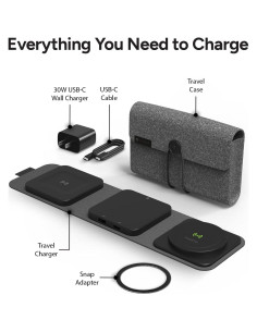 Estación de Carga Inalámbrica Mophie 3 en 1 para Viajes 2