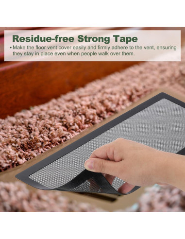 Cubiertas de Ventilación de Piso YOKIVE 4 Pcs PVC 25.4x5.08cm