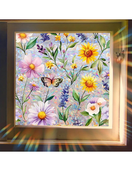 Película de Privacidad para Ventanas WBQMUNY 100x45 cm Vinilo Película de Privacidad para Ventanas WBQMUNY 100x45 cm Vinilo