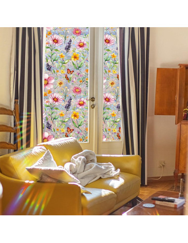 Película de Privacidad para Ventanas WBQMUNY 100x45 cm Vinilo