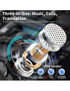 Auriculares Traductores OYIB S75 Bluetooth 5.4 50H 164 Idiomas 2