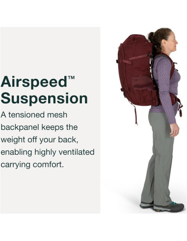 Mochila de Viaje Osprey Fairview Trek 50L para Mujeres - Azul